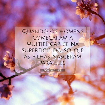 Gênesis 6:1 Versículo Bíblico Explicado