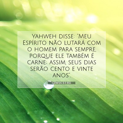 Gênesis 6:3 Versículo Bíblico Explicado