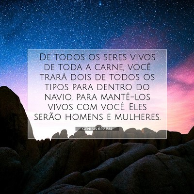 Gênesis 6:19 Versículo Bíblico Explicado