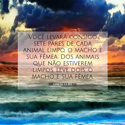 Gênesis 7:2 Versículo Bíblico Explicado