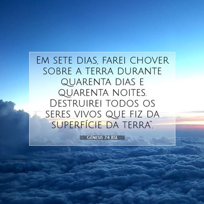 Gênesis 7:4 Versículo Bíblico Explicado