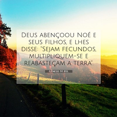 Gênesis 9:1 BSL Imagem do Versículo Bíblico