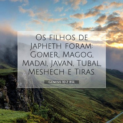 Gênesis 10:2 Versículo Bíblico Explicado