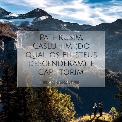Gênesis 10:14 Versículo Bíblico Explicado
