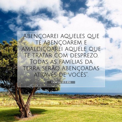 Gênesis 12:3 BSL Imagem do Versículo Bíblico