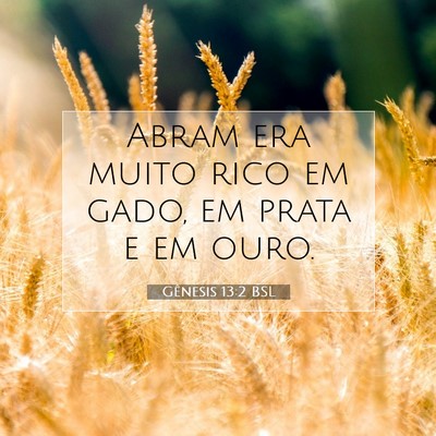 Gênesis 13:2 BSL Imagem do Versículo Bíblico