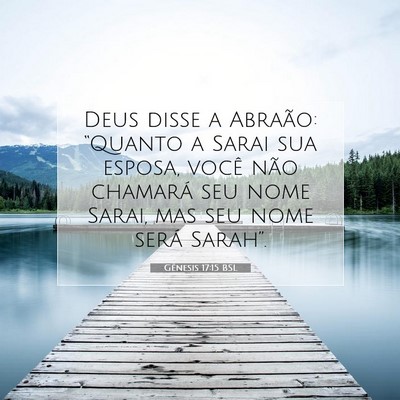 Gênesis 17:15 Versículo Bíblico Explicado