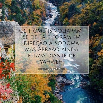 Gênesis 18:22 BSL Imagem do Versículo Bíblico