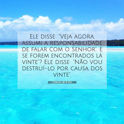 Gênesis 18:31 Versículo Bíblico Explicado