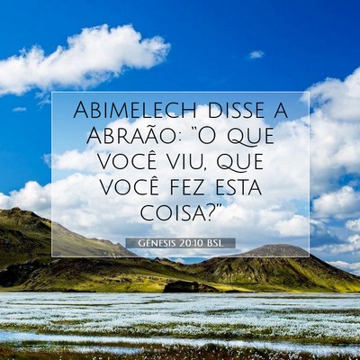 Gênesis 20:10 Versículo Bíblico Explicado