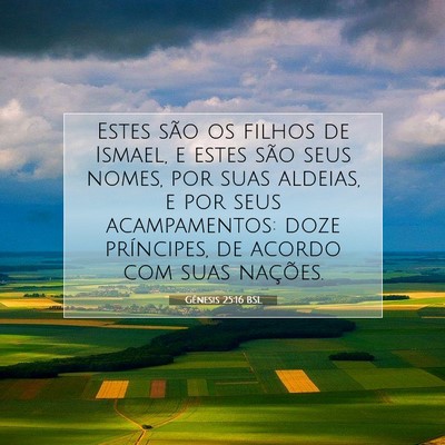 Gênesis 25:16 Versículo Bíblico Explicado