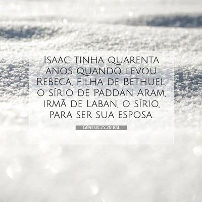 Gênesis 25:20 BSL Imagem do Versículo Bíblico
