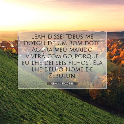 Gênesis 30:20 Versículo Bíblico Explicado
