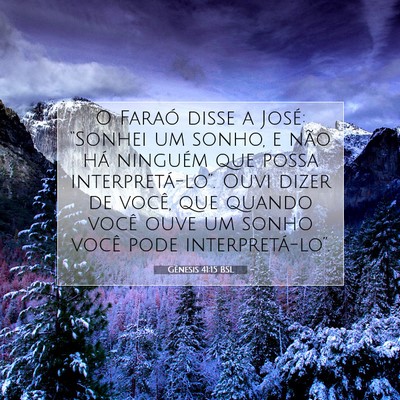 Gênesis 41:15 BSL Imagem do Versículo Bíblico