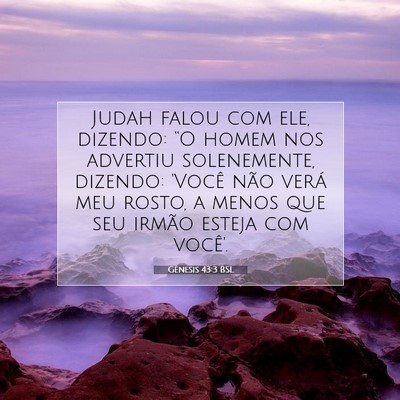Gênesis 43:3 Versículo Bíblico Explicado