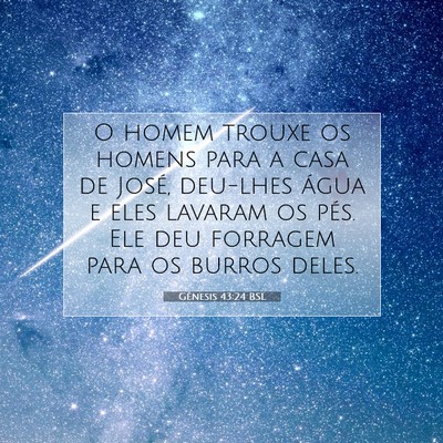 Gênesis 43:24 Versículo Bíblico Explicado