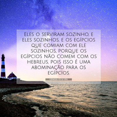 Gênesis 43:32 Versículo Bíblico Explicado