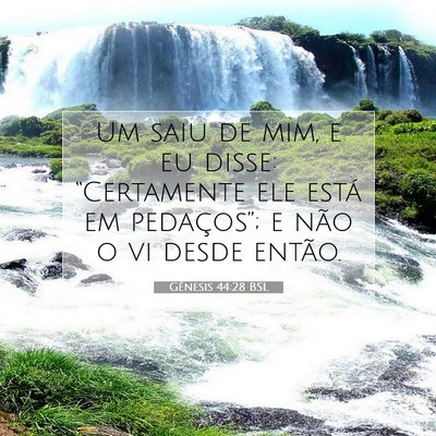 Gênesis 44:28 Versículo Bíblico Explicado