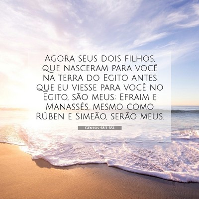 Gênesis 48:5 Versículo Bíblico Explicado