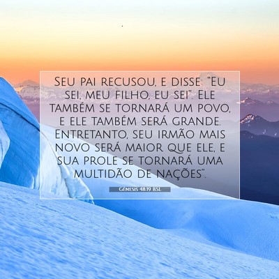 Gênesis 48:19 Versículo Bíblico Explicado