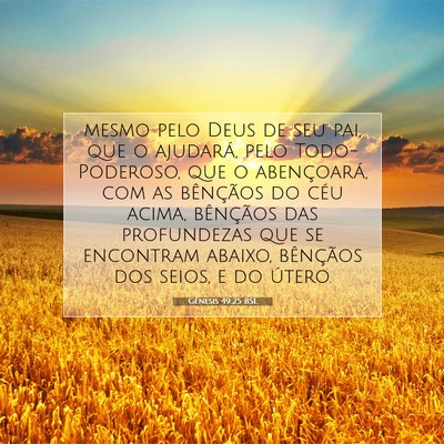 Gênesis 49:25 BSL Imagem do Versículo Bíblico