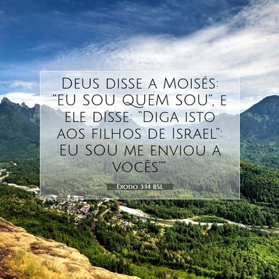 Êxodo 3:14 BSL Imagem do Versículo Bíblico