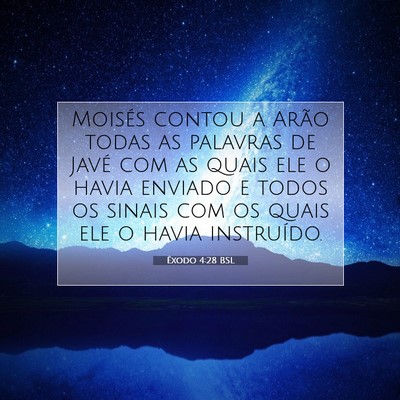 Êxodo 4:28 Versículo Bíblico Explicado