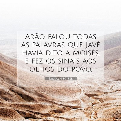 Êxodo 4:30 Versículo Bíblico Explicado