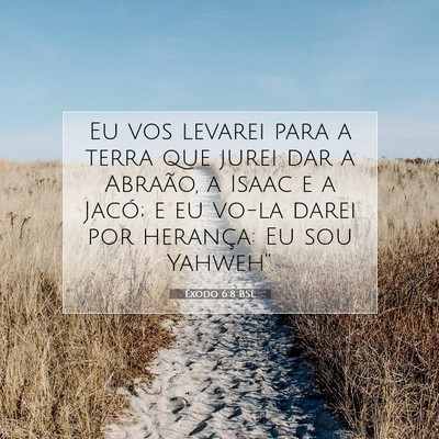 Êxodo 6:8 Versículo Bíblico Explicado