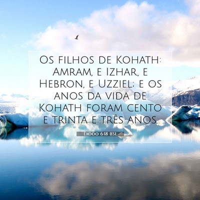 Êxodo 6:18 Versículo Bíblico Explicado