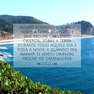 Êxodo 10:13 BSL Imagem do Versículo Bíblico