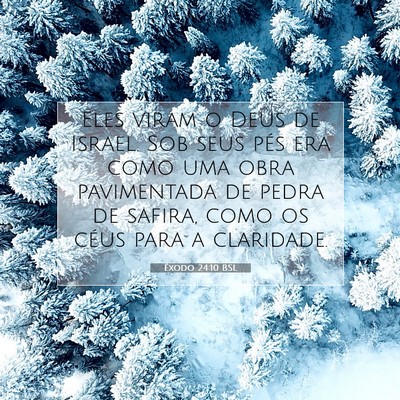Êxodo 24:10 BSL Imagem do Versículo Bíblico