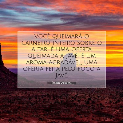 Êxodo 29:18 BSL Imagem do Versículo Bíblico
