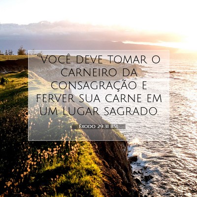 Êxodo 29:31 BSL Imagem do Versículo Bíblico