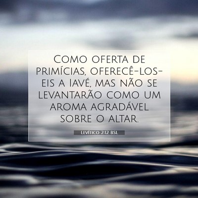 Levítico 2:12 Versículo Bíblico Explicado