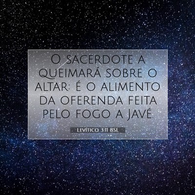 Levítico 3:11 Versículo Bíblico Explicado