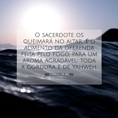 Levítico 3:16 Versículo Bíblico Explicado