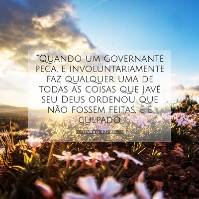 Levítico 4:22 Versículo Bíblico Explicado