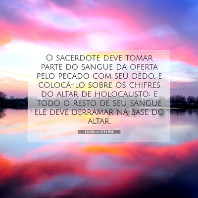 Levítico 4:34 Versículo Bíblico Explicado