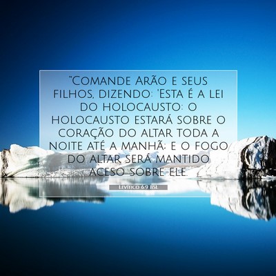 Levítico 6:9 BSL Imagem do Versículo Bíblico