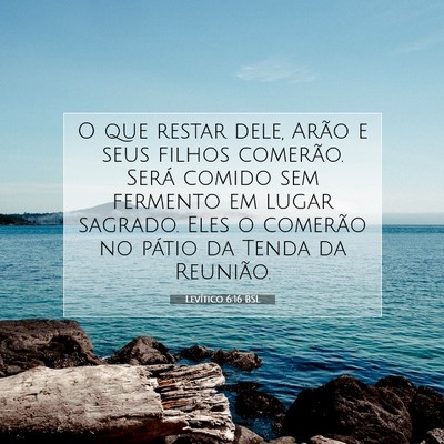 Levítico 6:16 BSL Imagem do Versículo Bíblico