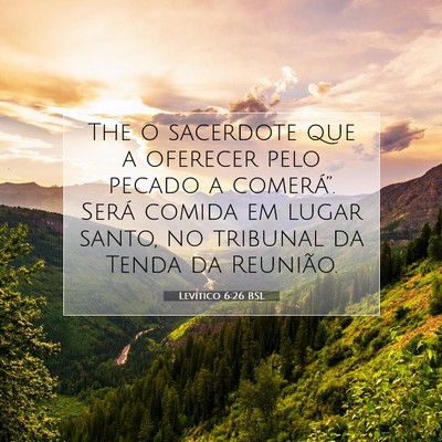 Levítico 6:26 BSL Imagem do Versículo Bíblico