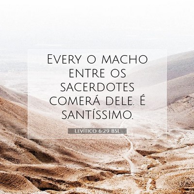 Levítico 6:29 BSL Imagem do Versículo Bíblico