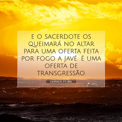 Levítico 7:5 Versículo Bíblico Explicado