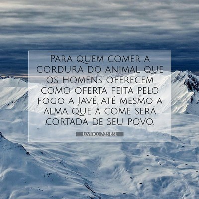 Levítico 7:25 Versículo Bíblico Explicado