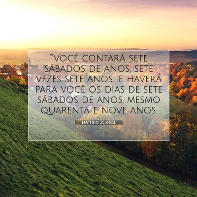 Levítico 25:8 Versículo Bíblico Explicado