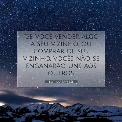 Levítico 25:14 Versículo Bíblico Explicado