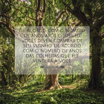 Levítico 25:15 Versículo Bíblico Explicado