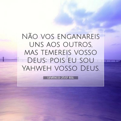Levítico 25:17 Versículo Bíblico Explicado