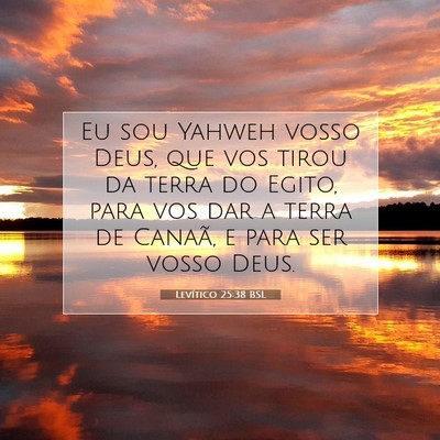 Levítico 25:38 Versículo Bíblico Explicado